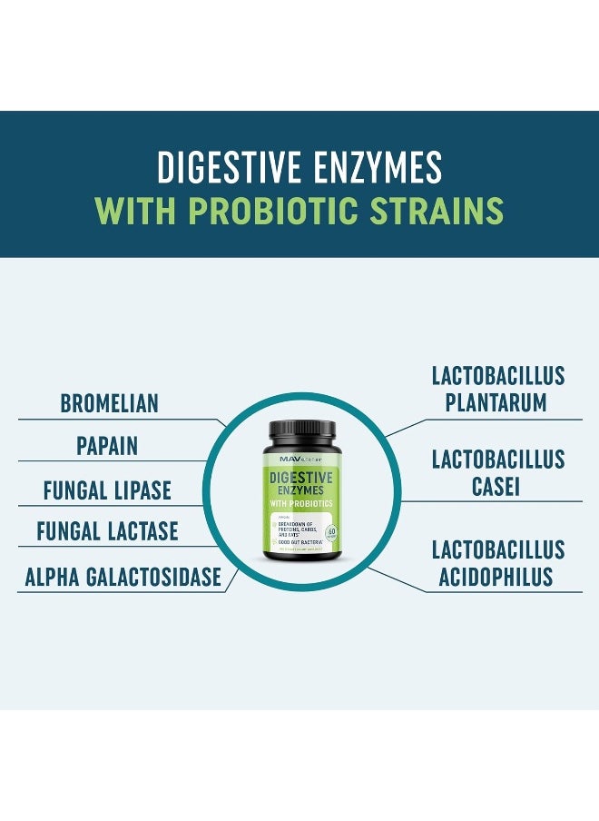 MAV Nutrition MAV NUTRITION Digestive Enzyme Supplements + Probiotics  - Image 5