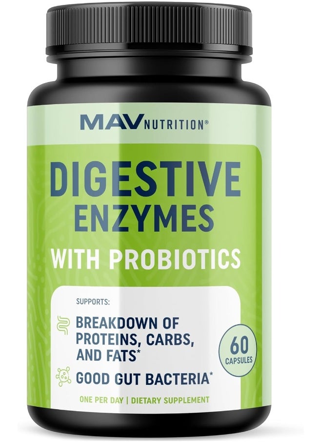 MAV Nutrition MAV NUTRITION Digestive Enzyme Supplements + Probiotics  - Image 1