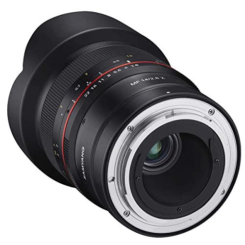 Samyang ساميانج 14مم F2.8 عدسة زاوية واسعة للغاية لكاميرات نيكون Z بدون مرآة - إطار كامل، مقاومة للعوامل الجوية، تركيز يدوي، غطاء مدمج، زجاج متعدد الطلاء - Image 5