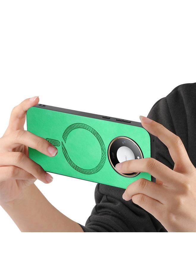 S-TOP Case For Honor X50 Retro Magsafe Magnetic PU Back Cover Phone Case - Image 3