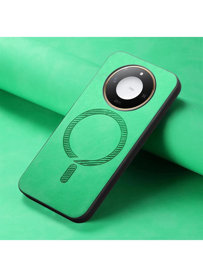 S-TOP Case For Honor X50 Retro Magsafe Magnetic PU Back Cover Phone Case - Image 4