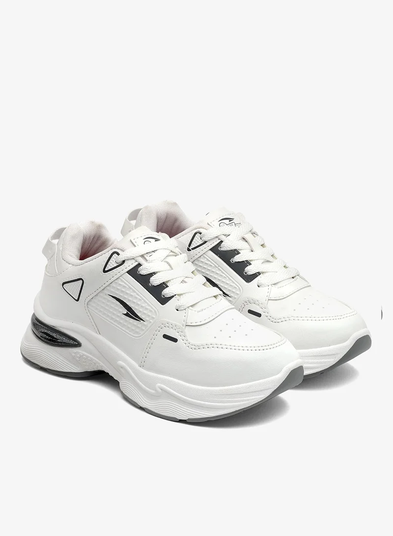 أسيان أحذية رياضية خفيفة باللون الأبيض المائل للعاج للنساء والفتيات