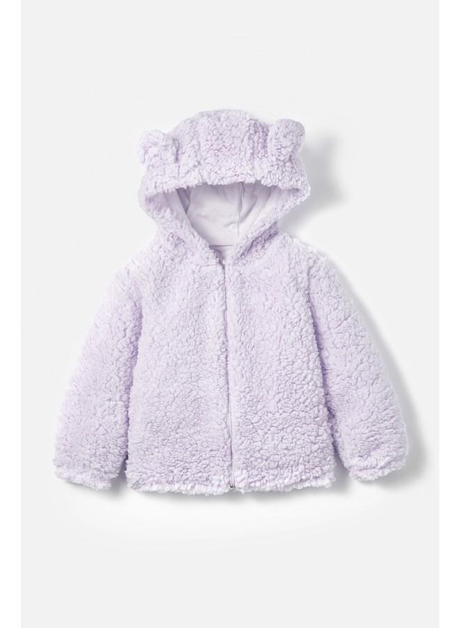 June Baby Plush Coat Lilac - Image 1