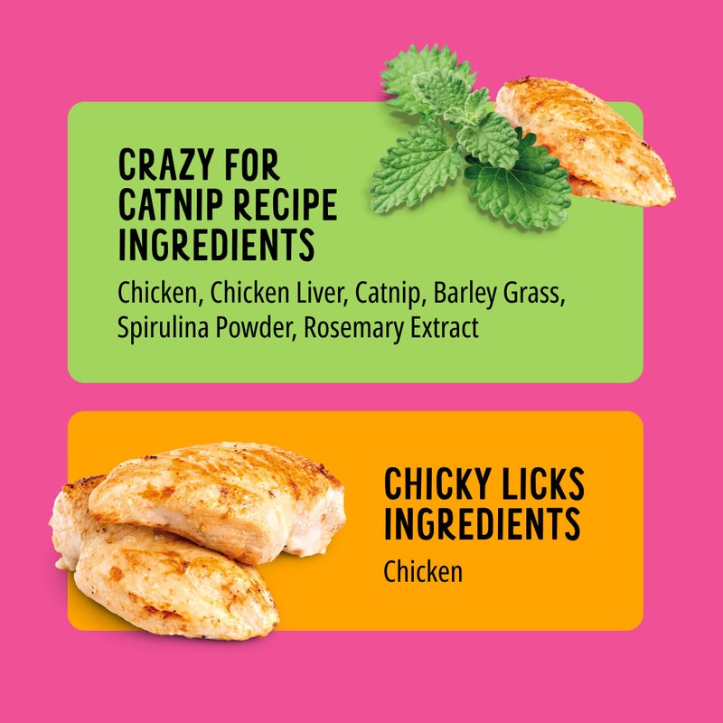 Bonkers Purrpops Freeze Dried Chicken & Catnip Flavor Lollipop Cat Treats, Healthy Single Ingredient Treats, Training Treats or Food Topper, for All Breeds and Ages, Value Pack (32 Pieces) - Image 3