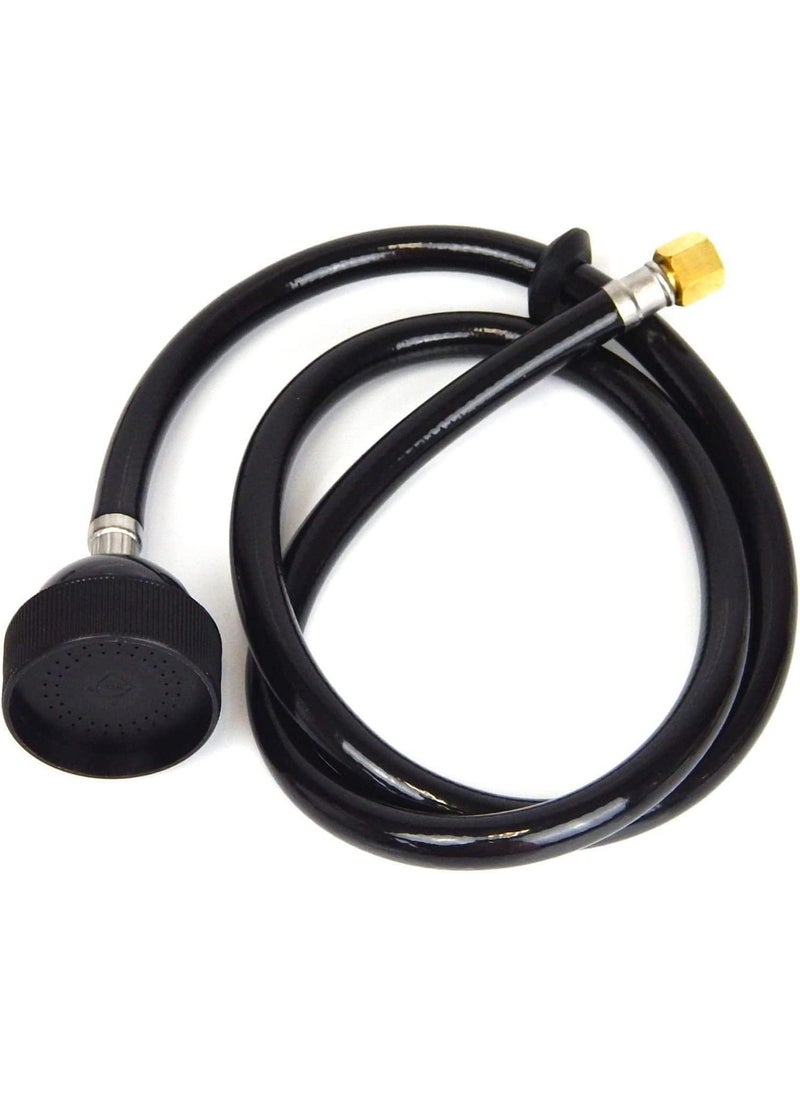 WYZBEN - Sink Replacement Part Shampoo Bowl Sprayer Head with Black Rubber Hose for Salon Barber Shop Spa - Image 1