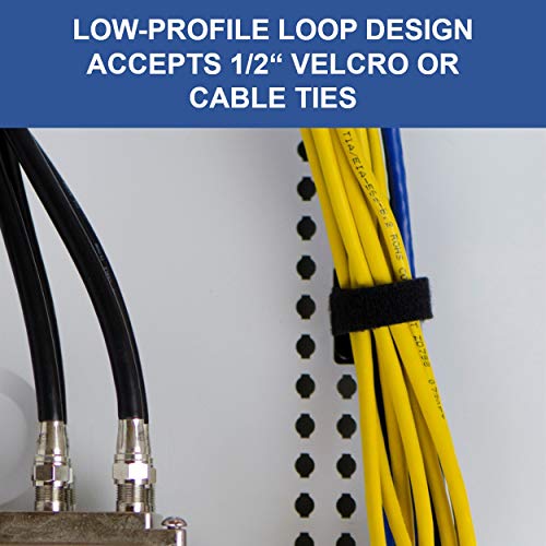 On-Q Legrand - OnQ Cable Management Clips, No Tools to Install Wall Cable Management, Cable Clips Withstand 20 LBS Pull Force, Black, AC103520, 20 Pack - Image 3