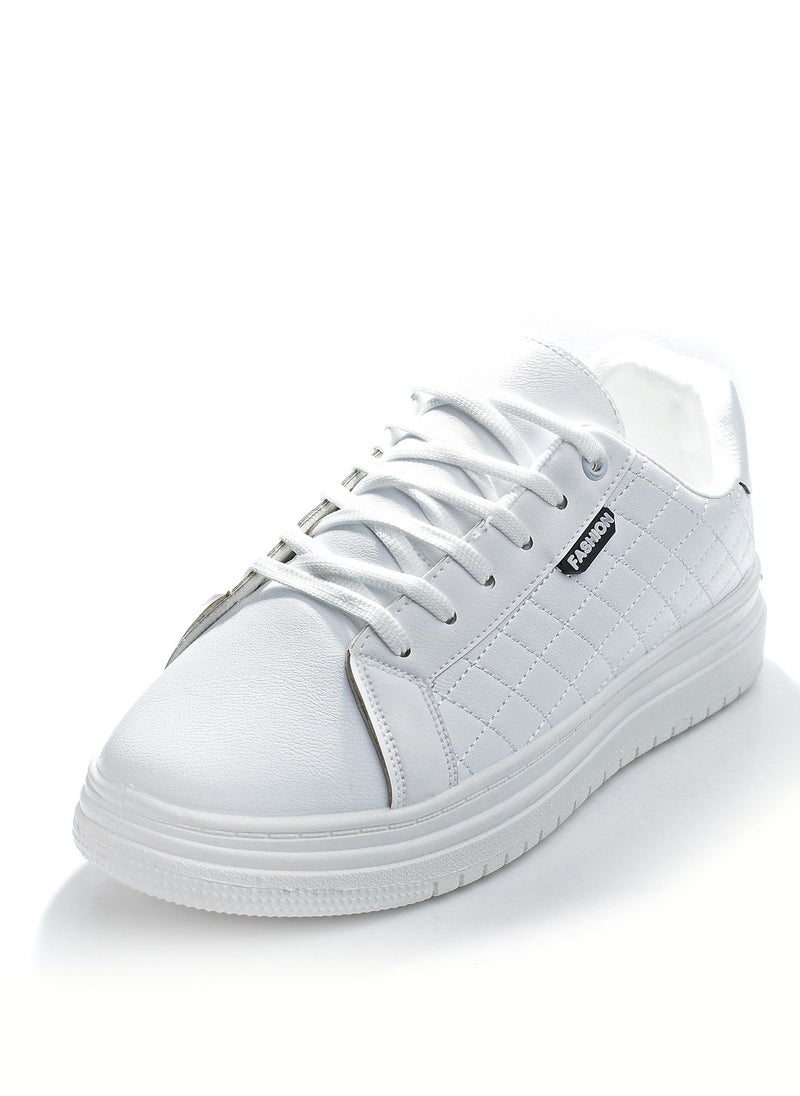 Desert - Side Embroidered Flat Sneaker Faux leather For Men - Image 1