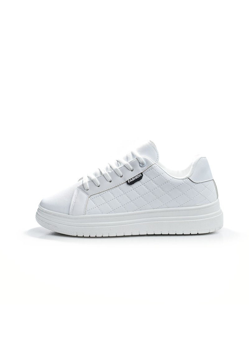 Desert - Side Embroidered Flat Sneaker Faux leather For Men - Image 1