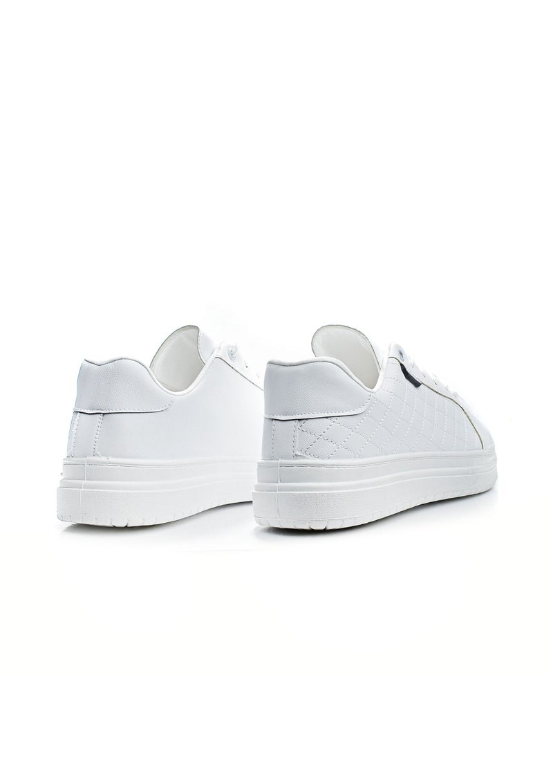 Desert - Side Embroidered Flat Sneaker Faux leather For Men - Image 1