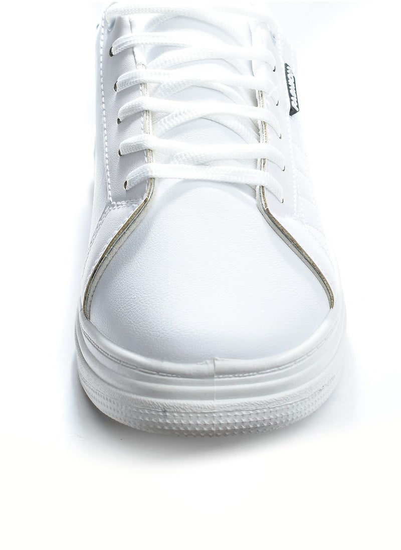 Desert - Side Embroidered Flat Sneaker Faux leather For Men - Image 1