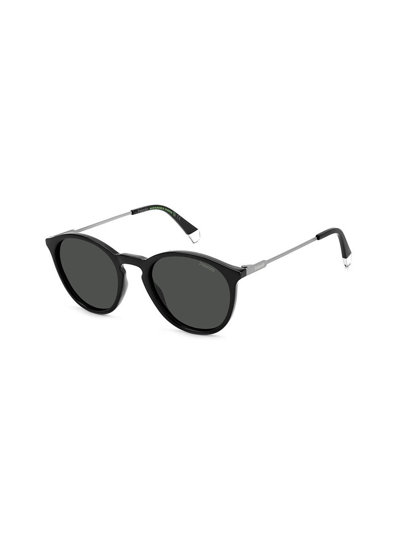 Polaroid - Men's UV Protection Round Sunglasses - Pld 4129/S/X Black 51 - Lens Size: 51 Mm - Image 1