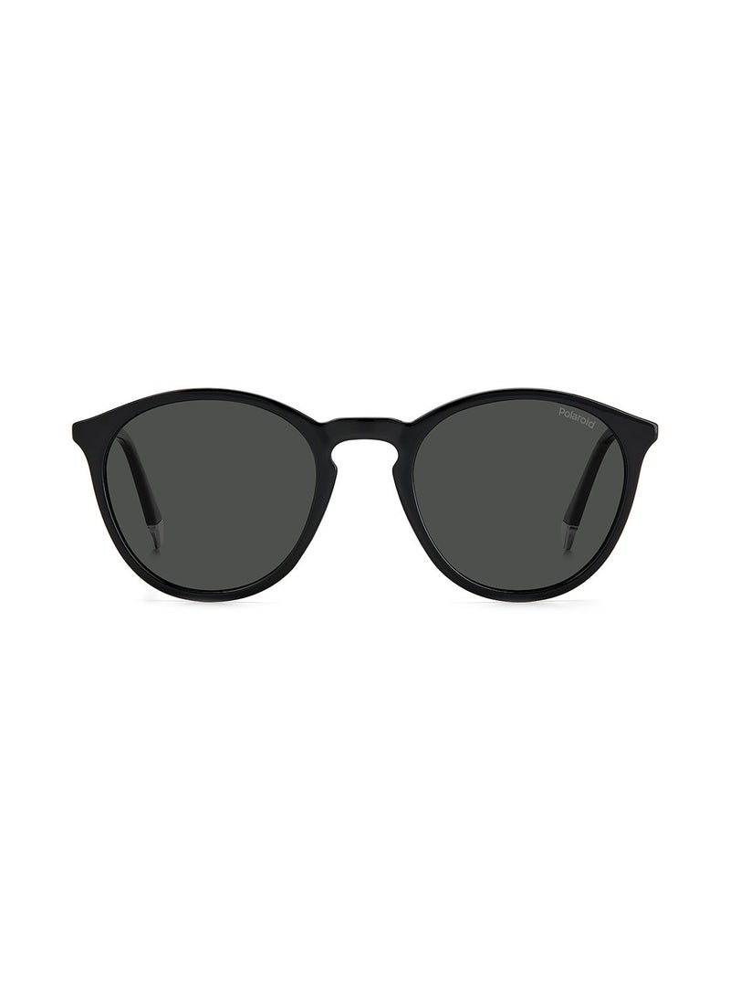 Polaroid - Men's UV Protection Round Sunglasses - Pld 4129/S/X Black 51 - Lens Size: 51 Mm - Image 1