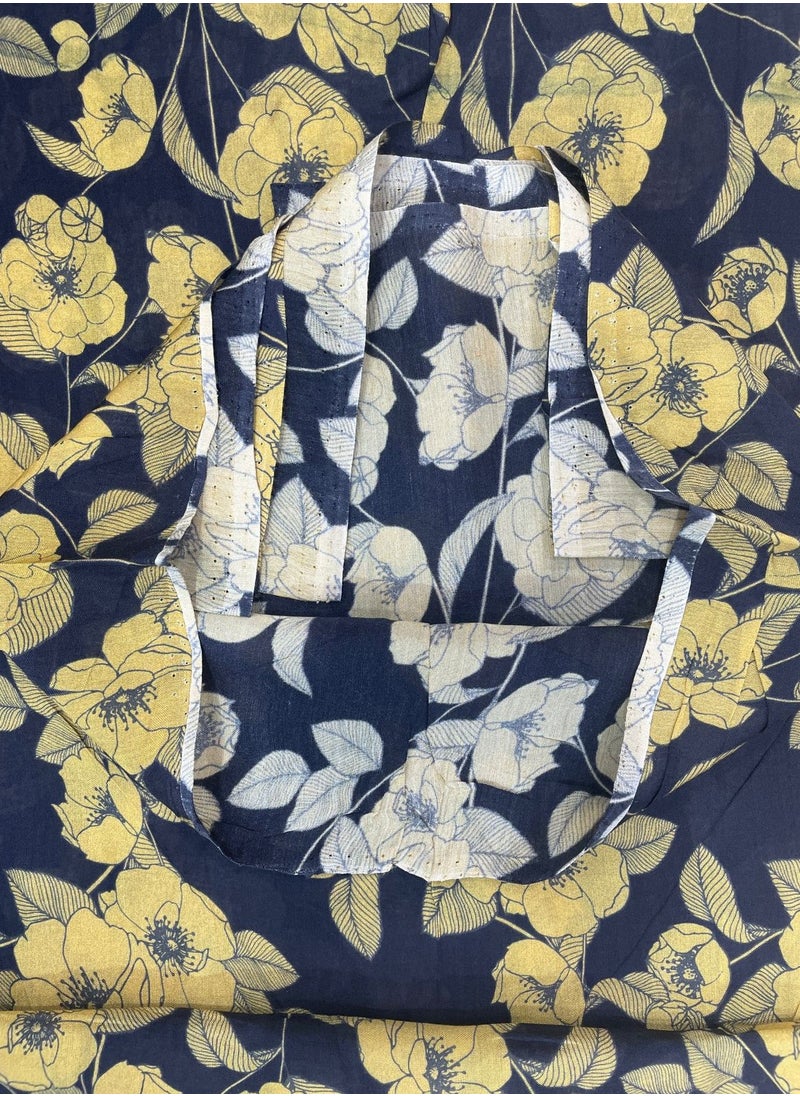 ANOHI TEXTILES - Fabric Double Knit Silky Feel 3 yard x 58 inches Yellow and Black Color - Image 1