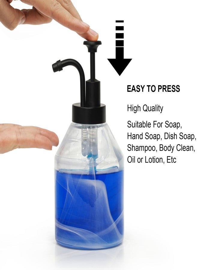 Suanti Soap and Lotion Dispensers Pump Replacement,Smooth Action,Fits Wider Opening Bottles with 1.3 in (33 mm) Thread,Rust&Leak Proof Stylish Pump for Liquid Soap Lotion Bottle DIY or Upcycling-Matte Black - Image 4