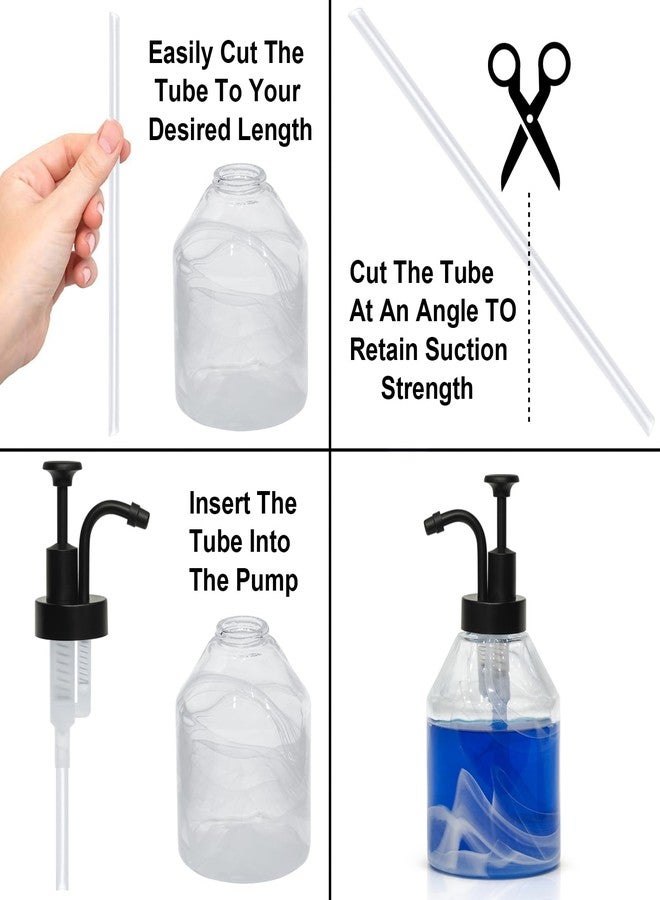 Suanti Soap and Lotion Dispensers Pump Replacement,Smooth Action,Fits Wider Opening Bottles with 1.3 in (33 mm) Thread,Rust&Leak Proof Stylish Pump for Liquid Soap Lotion Bottle DIY or Upcycling-Matte Black - Image 3