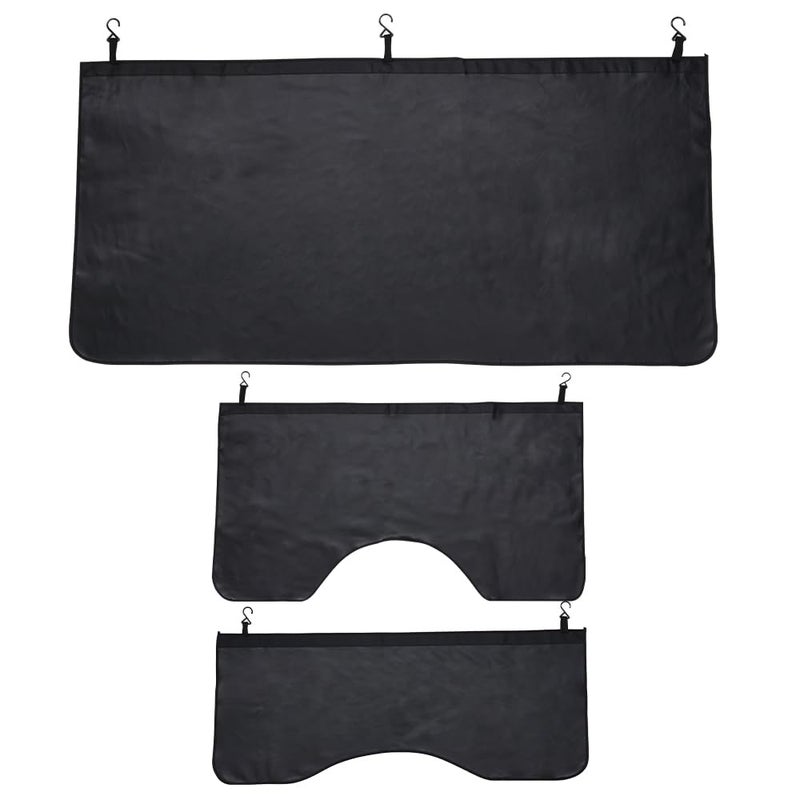 Generic JSCARLIFE Automotive Fender Cover, 3pcs Mechanic Magnetic Fender Covers Mat Pad Set with Hooks, PU Leather Car Fender Protector Mats for SUV or Light Trucks (L)  - Image 1