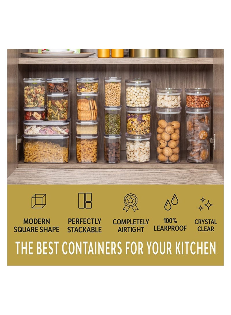 جيجيرو مجموعة حاويات تخزين الطعام محكمة الغلق - Image 3
