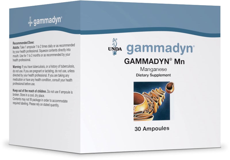 UNDA GAMMADYN Mn Manganese OligoElement Supplement 30 Ampoules