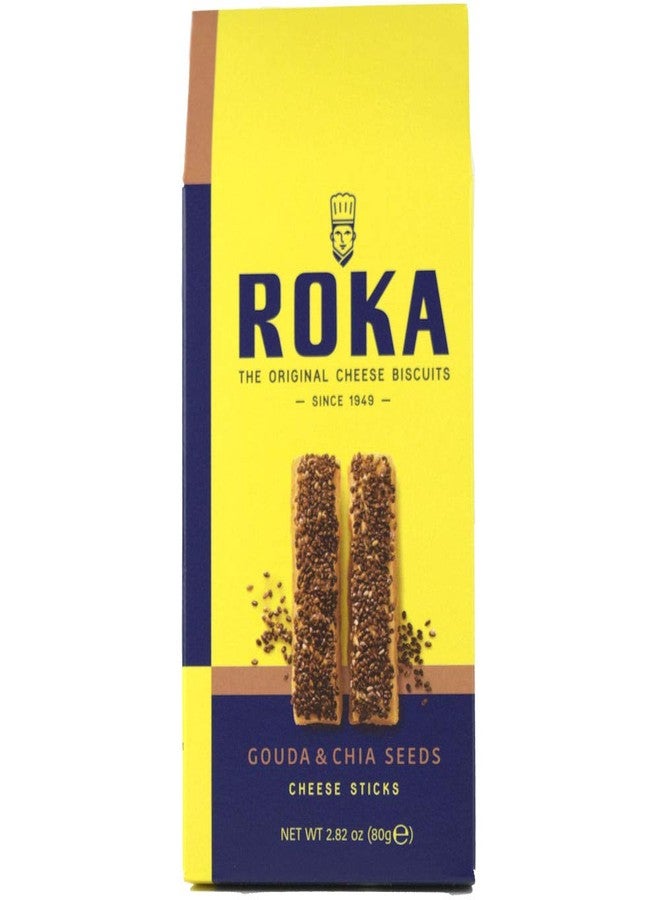 ROKA Gouda Cheese with Chia Seeds Sticks, 2.82 oz., Pack of 8 - Image 1