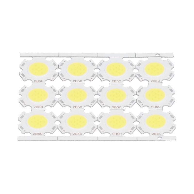 12 قطعة رقائق إصدارات ضوء LED COB 5 واط 15-17 فولت لتصاميم مصابيح البصيرة والمصابيح السقفية المخصصة - ضوء أبيض - Image 4