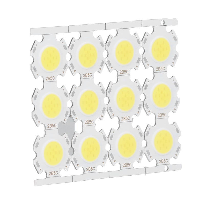 12 قطعة رقائق إصدارات ضوء LED COB 5 واط 15-17 فولت لتصاميم مصابيح البصيرة والمصابيح السقفية المخصصة - ضوء أبيض - Image 3