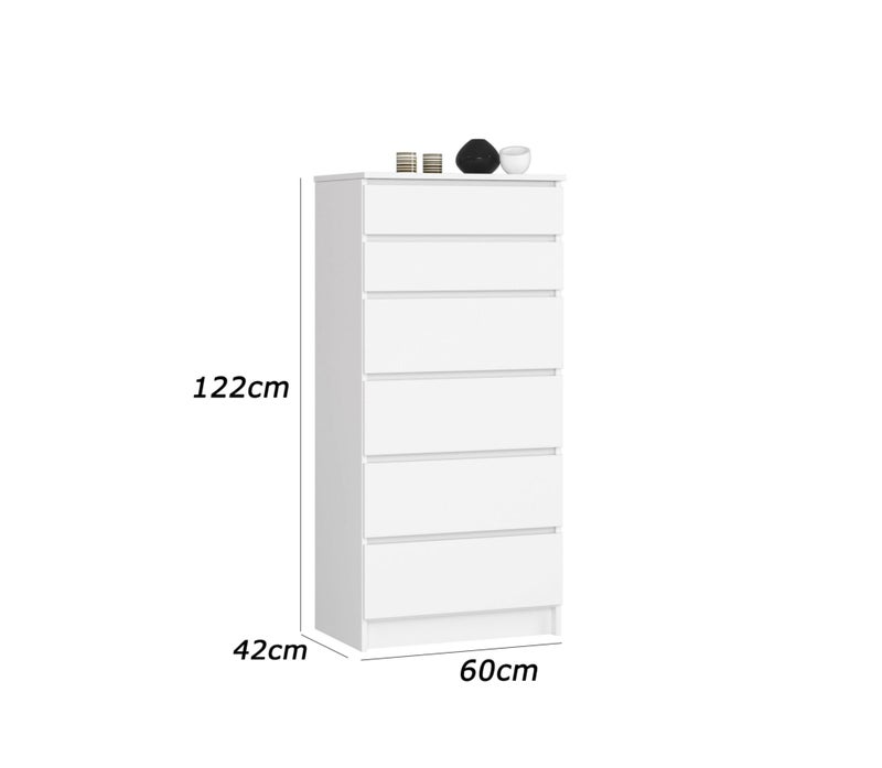 فرنتشر ستور وحدة ادراج مودرن ام دى اف - ارتفاع 122 سم - عرض 60 سم - عمق 42 سم ، من فرنتشر ستور. - Image 5