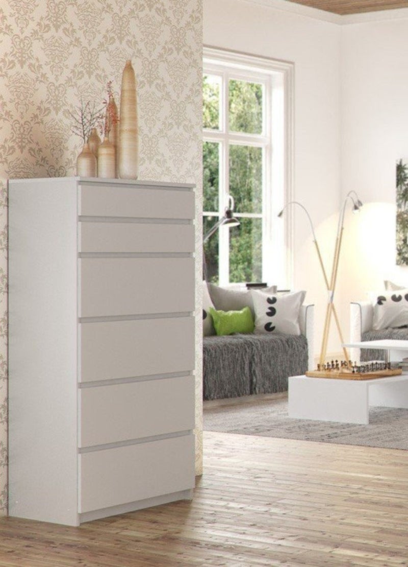 فرنتشر ستور وحدة ادراج مودرن ام دى اف - ارتفاع 122 سم - عرض 60 سم - عمق 42 سم ، من فرنتشر ستور. - Image 1