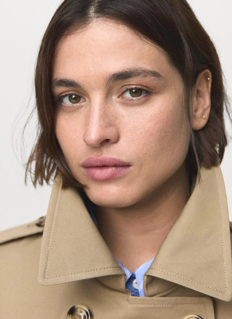 MANGO Classic trench coat with belt