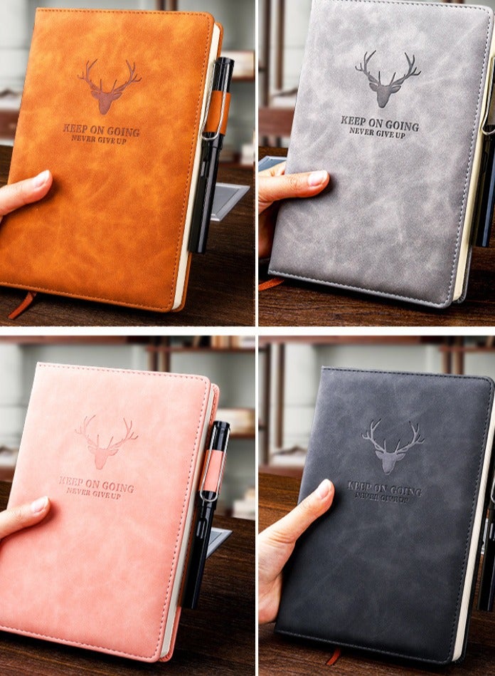 Generic A5 Ruled Notebook Journal 360 Page with Pen Loop, Hardcover Writing Notebooks, Perfect for Office Home School Business Writing and Composition, Pink  - Image 4