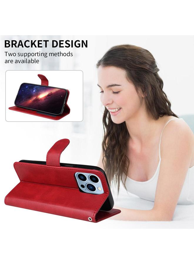 S-TOP Case For Realme 14 Pro Global Classic Calf Texture Flip Leather Phone Case - Image 4