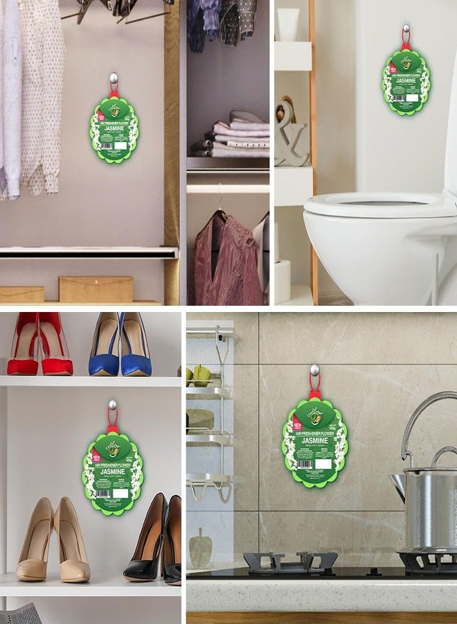 SOULFRESH Air freshener Flower Jasmine, Rose, Citrus, Lavender Block 100gm each - 8 Flower a bathroom essentials and toilet Air freshner, last upto 30 days - Image 3