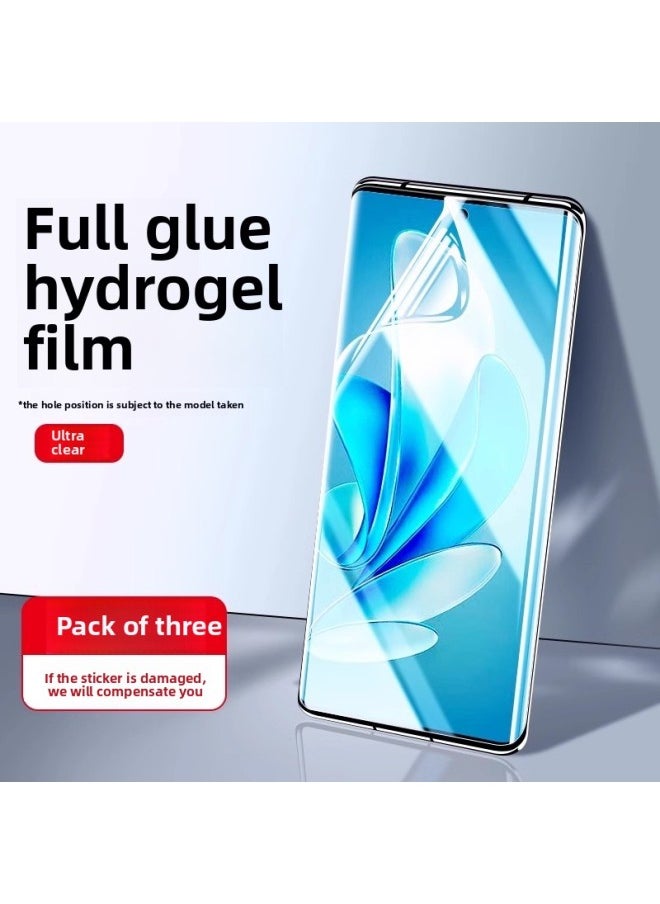 Generic - For VIVOS17 Anti-peep Film Vivox90x100 Tempered Film S18s16 Mobile Phone Film X80 Ten X70PRO X-Colour:Ultra-clear*3 Pieces [imported Hydrogel Film★Fingerprint Unlocks In Seconds] Good Sticker Without Bubbles-Size:vivo X50 Pro+ - Image 1