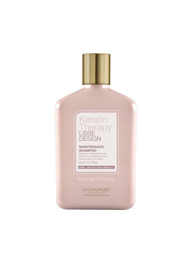 ALFAPARF MILANO Keratin Therapy Lisse Design Keratin Shampoo Maintains And Enhances Keratin Smoothing Treatment Antifrizz Hair Care Product Paraffin And Sulfate Free 8.45 Fl. Oz.  - Image 1