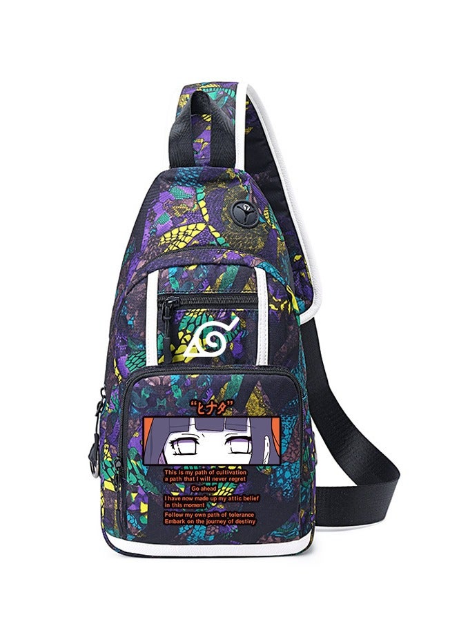 Naruto Cartoon Anime Joint Single Shoulder Bag Men's Small Backpack Student Messenger Bag Chest Bag 