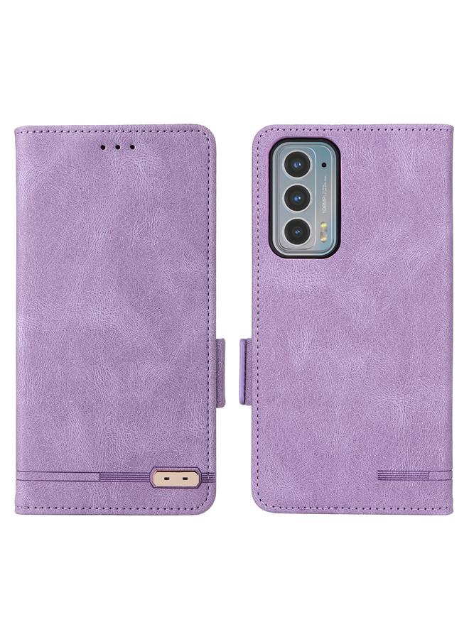 S-TOP Case For Motorola Edge 20 Magnetic Clasp Leather Phone Case - Image 2