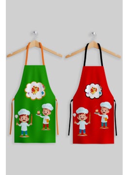 2-Piece Green Red Children's Activity Kitchen Apron Set - pzsku/ZABDF33323FF7DC0DB3AFZ/45/_/1725725327/e057ecc0-a0e2-4b70-89bd-0f9a12b021fd