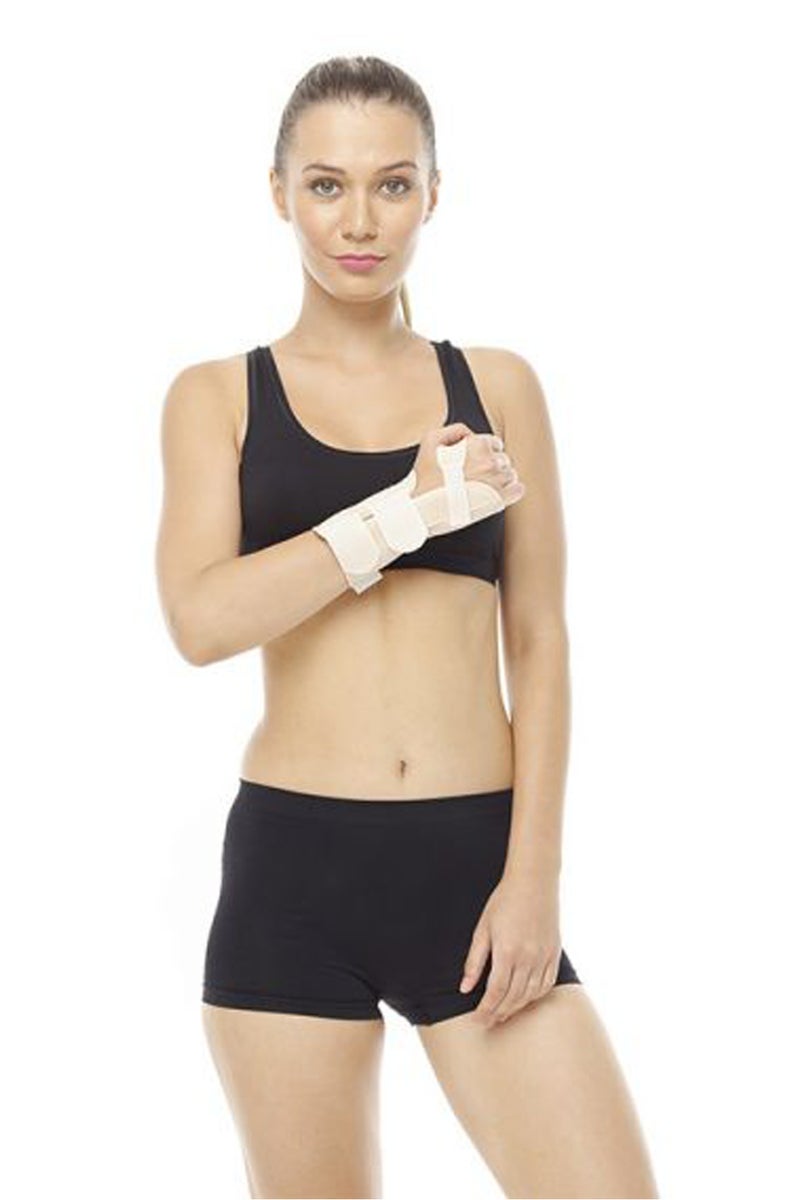 Orlex Left-Hand Short Hand Wrist Splint – Bacteriostatic, Medical-Grade Support, Adjustable & Comfortable, Made in Turkey