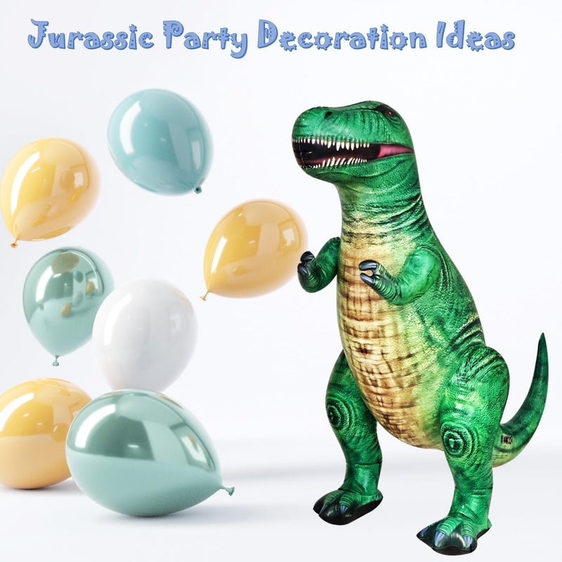 Jet Creations Inflatable T-Rex Dinosaur Toy - 37 Inch Tall Tyrannosaurus for Parties and Decorations - Image 4