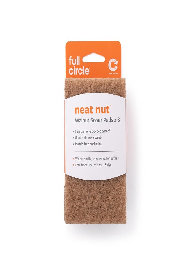 Full Circle Neat Nut - Walnut Scour Pads - 8pc - Image 5