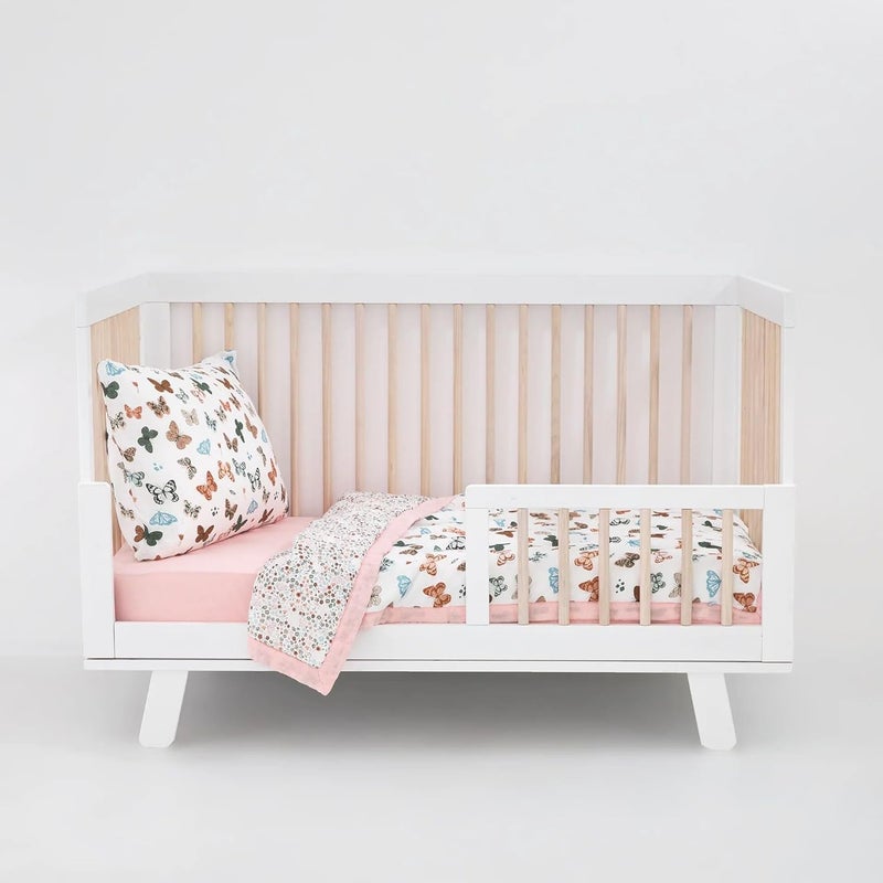 Little Unicorn Cotton Muslin Toddler Bedding Set - Butterflies - Image 1
