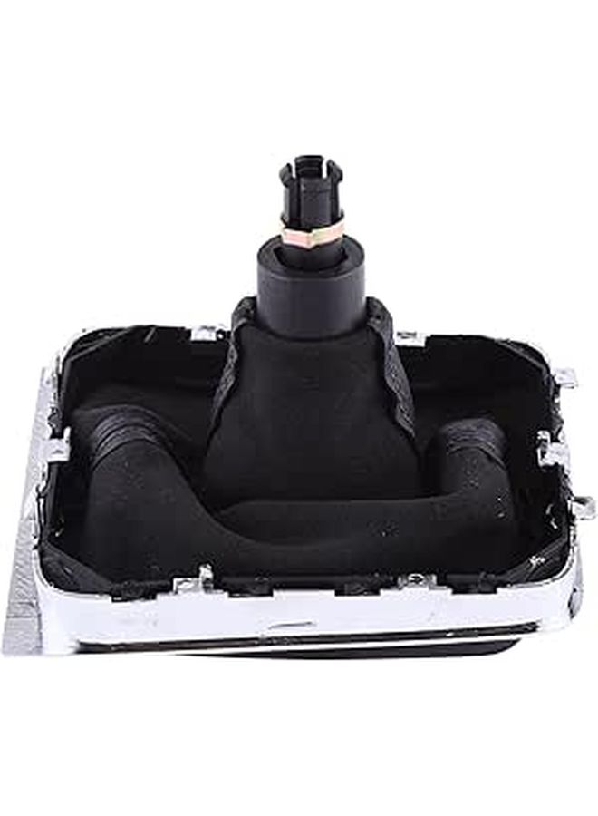 Black Leather 6 Speed Manual Gear Shift Knob With Gaiter Boot For Passat B6 2005 To 2012 - Image 1