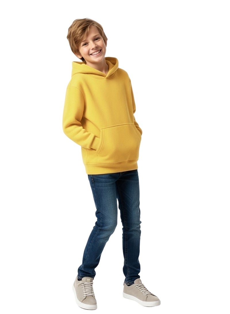 ويني بي هودي قطن للأطفال صبيان وبنات | سترة شتوية للشباب مع جيب، سترة ربيعية دافئة | مقاسات من الرضع إلى المراهقين من 2-16 سنة - Image 2