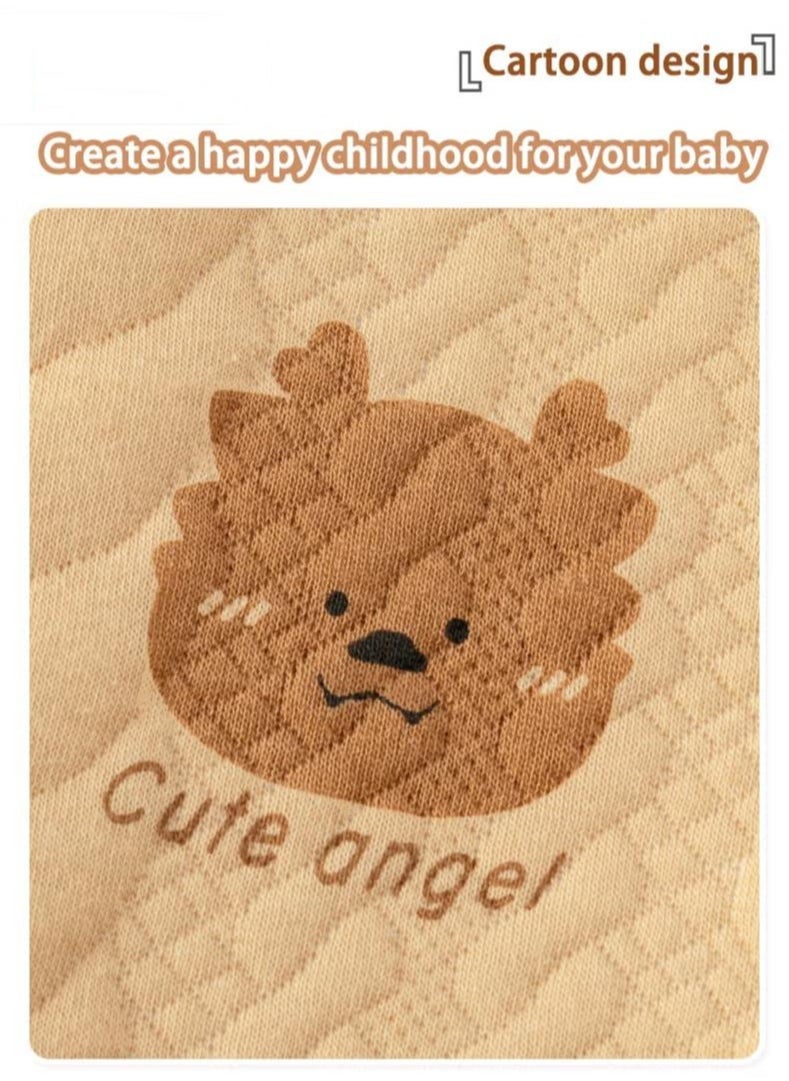 XiuWoo - 28 Piece Newborn Baby Gifts Set Newborn Baby Girl Boys Gifts Premium Cotton Baby Clothes Accessories Set 0-3 Months, 59cm, Brown White - Image 1