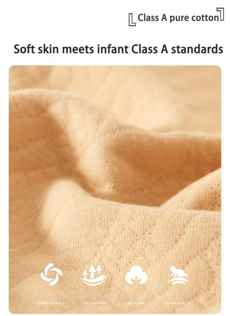 XiuWoo - 28 Piece Newborn Baby Gifts Set Newborn Baby Girl Boys Gifts Premium Cotton Baby Clothes Accessories Set 0-3 Months, 59cm, Brown White - Image 1