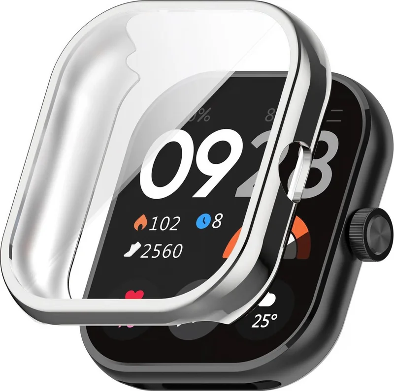 Forzacase Silicone Case with Closed Front Screen Protection Compatible with Xiaomi Redmi Watch 4 - FC010