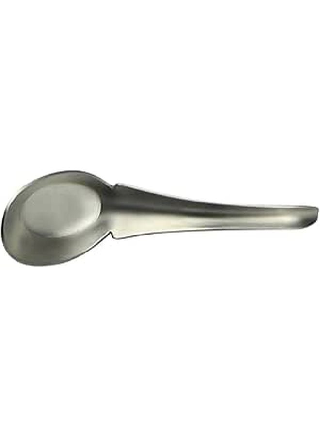 Stainless Steel Flat Bottom Soup Spoon Thickened Polished Kitchen Utensil With Sturdy Hanging Handle - Image 1