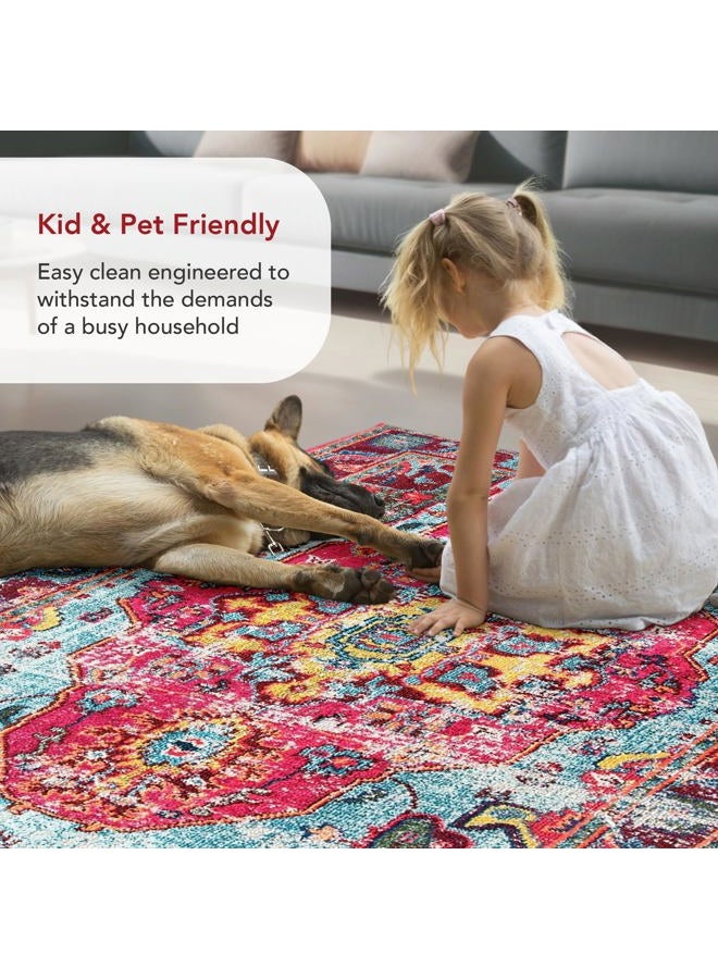 nuLOOM سجادة كوربيت فينتاج بوهيمية، 2' 6" x 8'، متعددة الألوان - Image 5