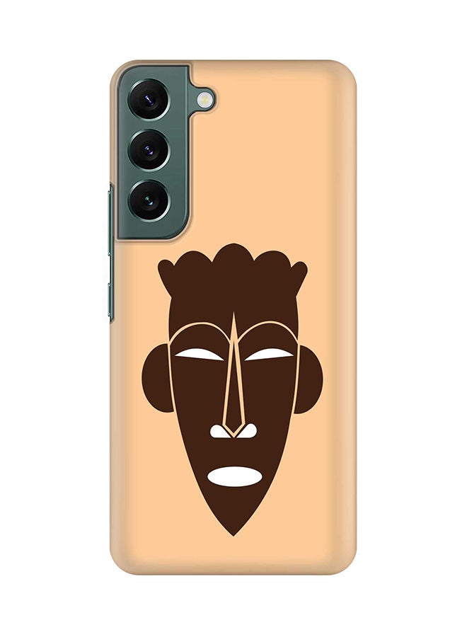 Stylizedd Case for Samsung Galaxy S22+ 5G Slim Snap Classic Series Shield Matte Finish Print - Tribal Mask - Image 1
