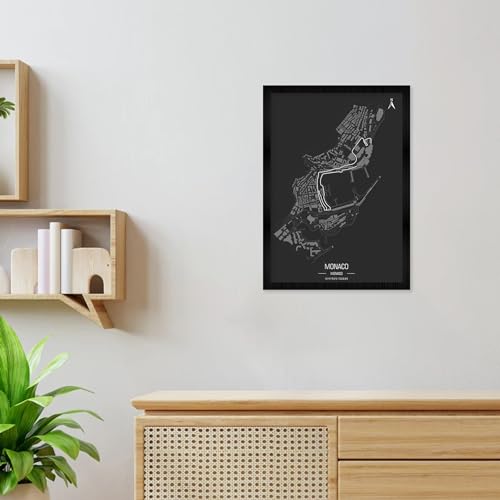 CodersParadise Monaco - F1 Maps Wall Poster Frames | Aesthetic A4 Poster Frames For Home, Living Room, Bedroom and Office | Wall Frames Artworks | Hanging Theme Posters - Image 5
