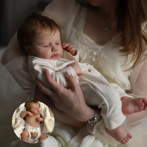 Anano Reborn Newborn Baby Girl Dolls Full Body Silicone Soft 20 Inch Real Lifelike Waterproof Baby Dolls that Look Real Looking Sleeping Baby Doll Alive Reborn Toddlers Girl - Image 1